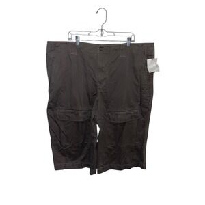 Alfani‎ Mens Cargo Shorts Brown Cotton Utility Pockets Size 42 Waist Outdoor NWT